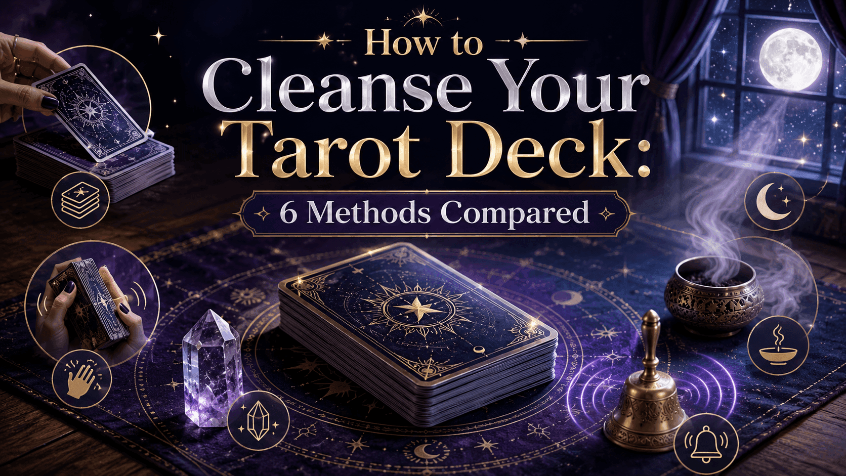 How to Cleanse Your Tarot Deck: 6 Methods Compared