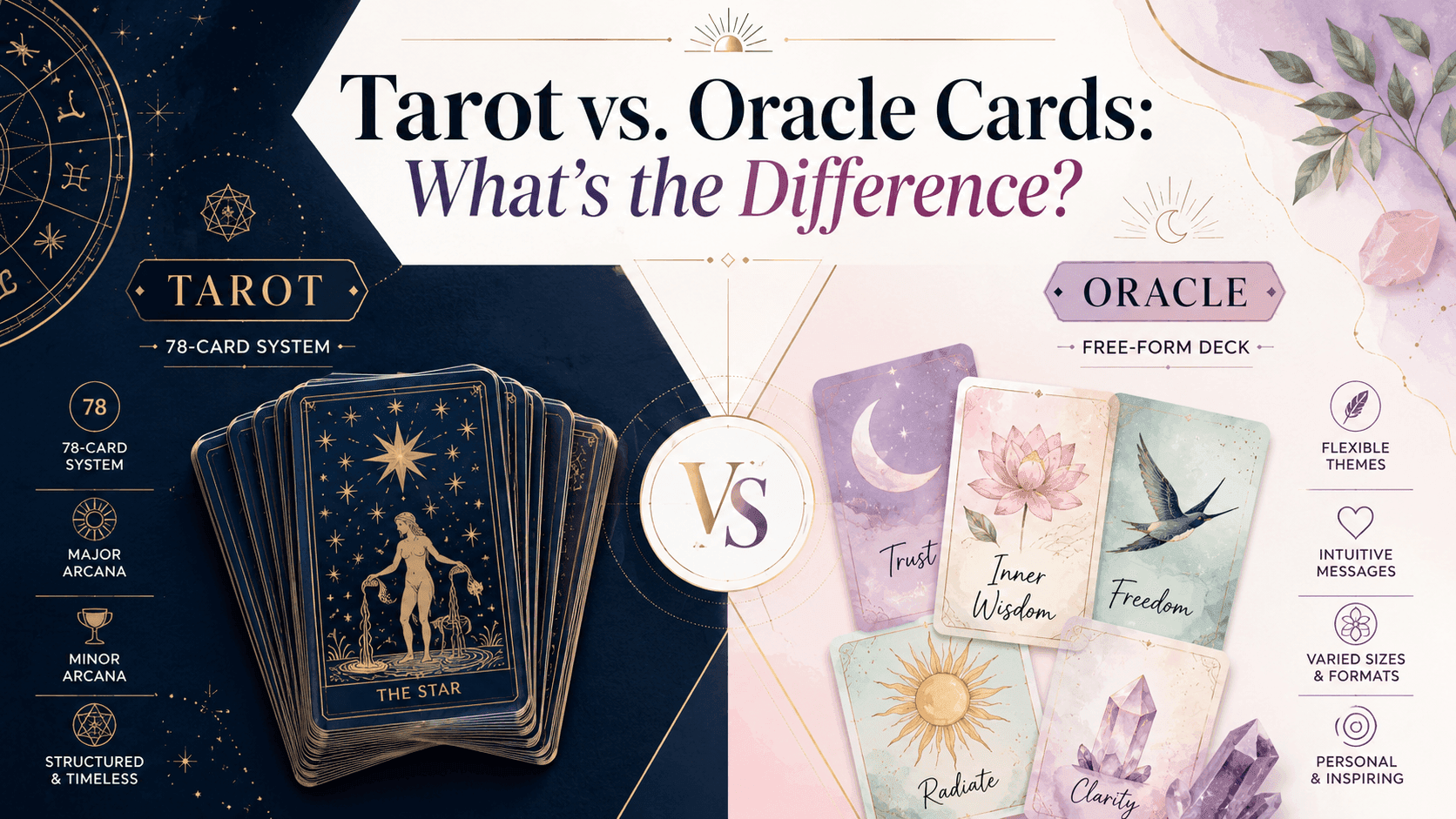Tarot vs. Oracle Cards: What's the Difference?