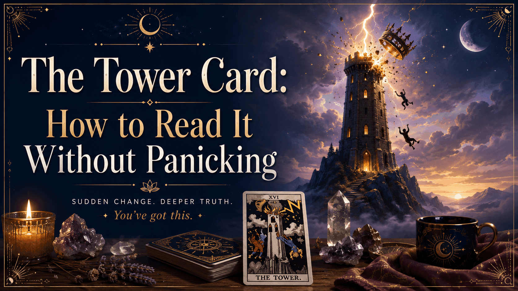 The Tower Card: How to Read It Without Panicking