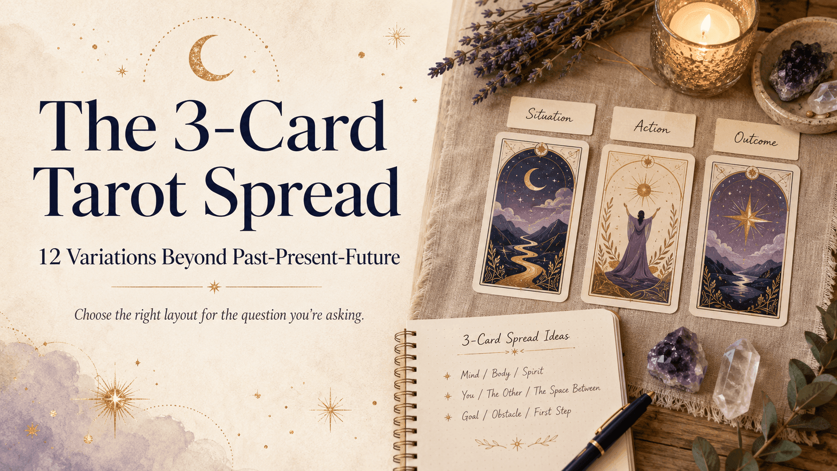 The 3-Card Tarot Spread: 12 Variations Beyond Past-Present-Future