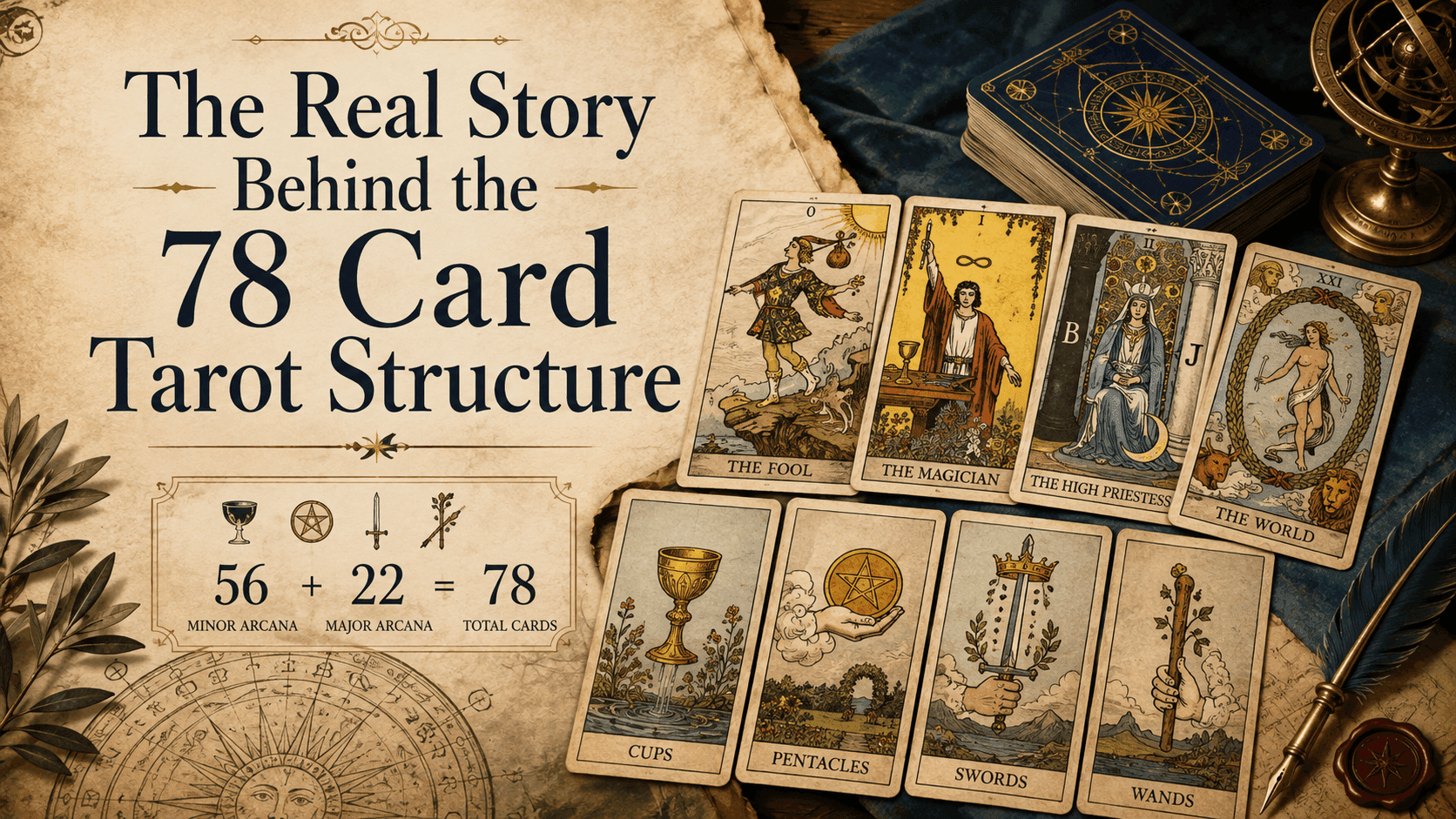 The Real Story Behind the 78 Card Tarot Structure