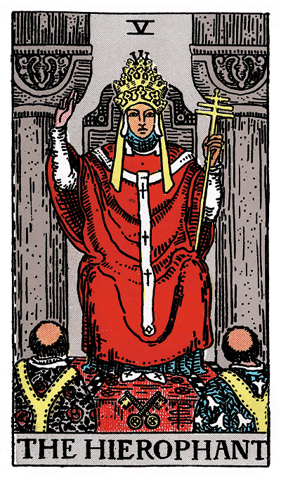 The Hierophant tarot card
