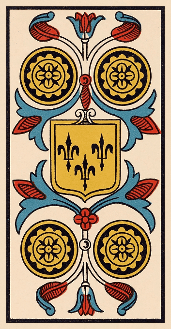 The Four of Pentacles — Marseille version
