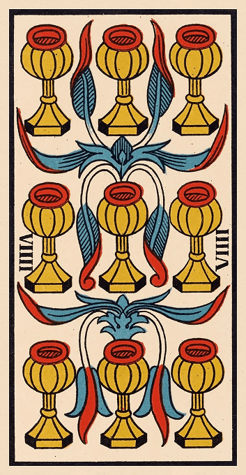 The Nine of Cups — Marseille version