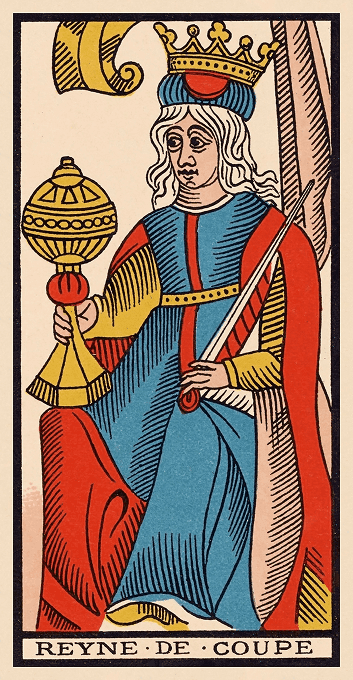 The Queen of Cups — Marseille version