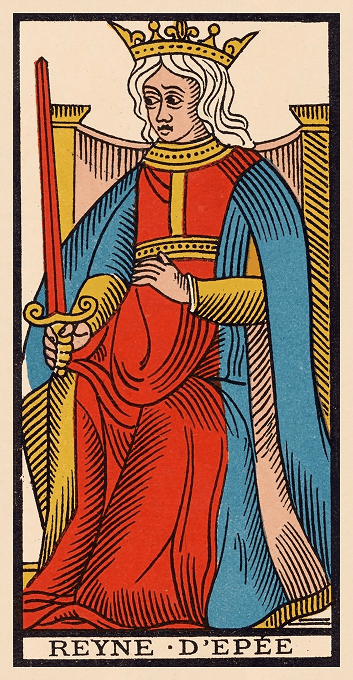 The Queen of Swords — Marseille version