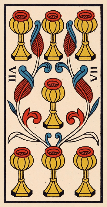 The Seven of Cups — Marseille version