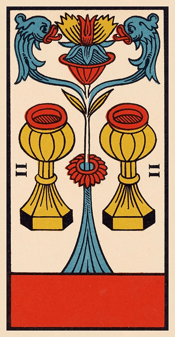 The Two of Cups — Marseille version