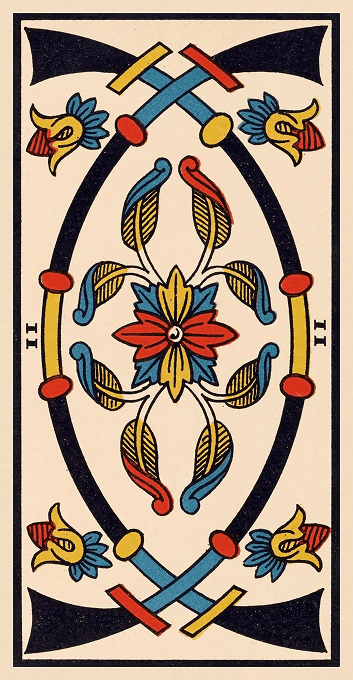 The Two of Swords — Marseille version