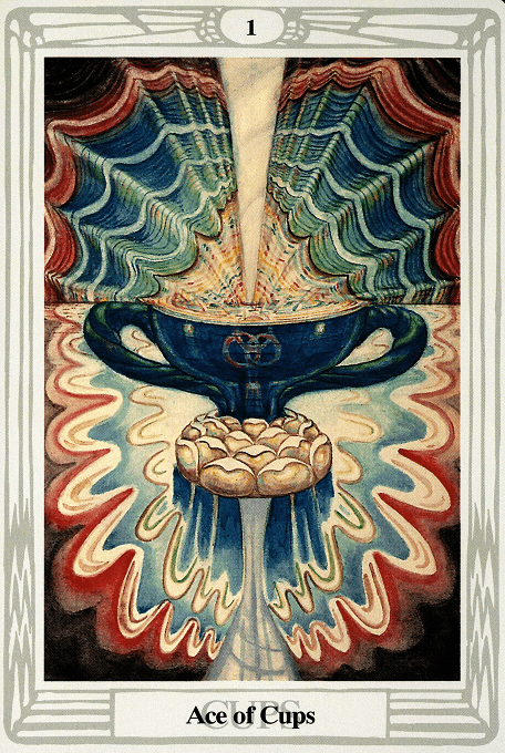 The Ace of Cups — Thoth version