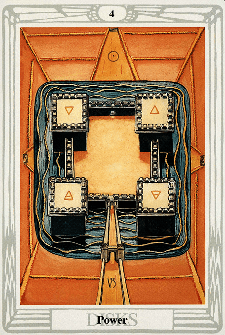 The Four of Pentacles — Thoth version