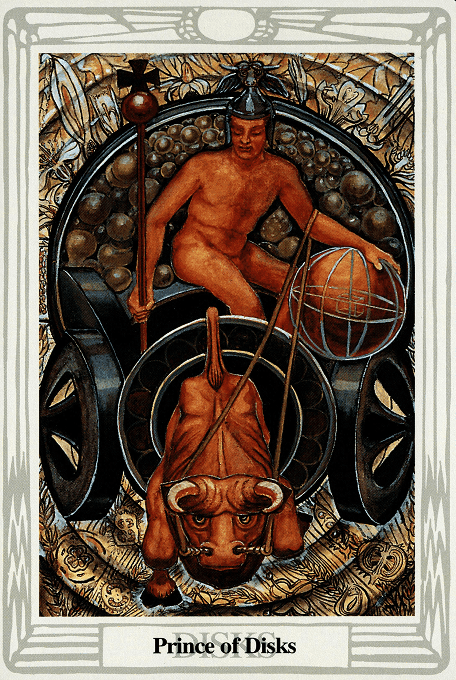 The Knight of Pentacles — Thoth version