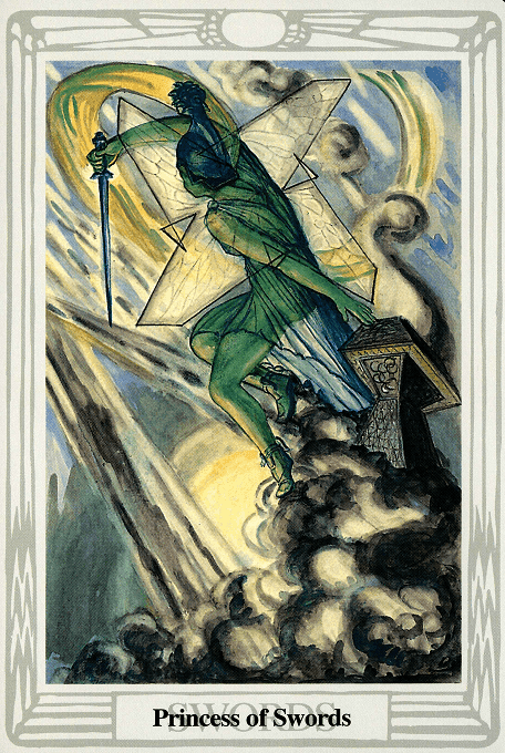 The Page of Swords — Thoth version