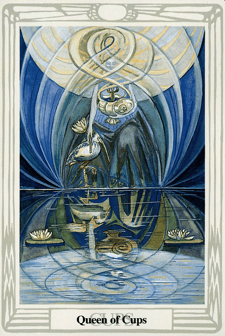 The Queen of Cups — Thoth version