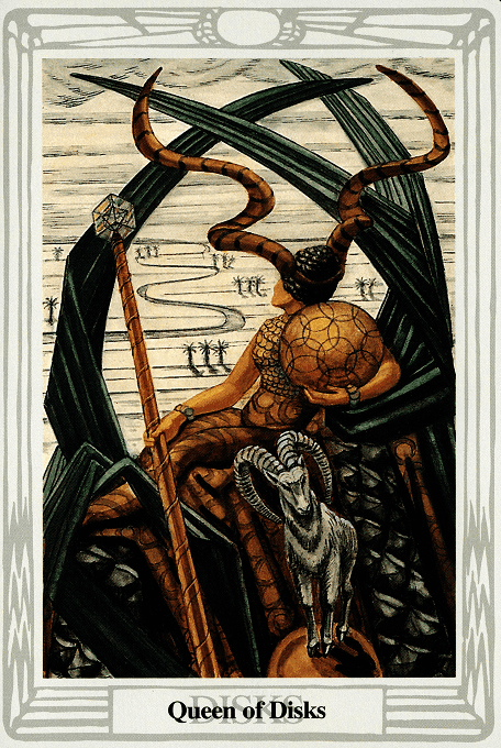 The Queen of Pentacles — Thoth version