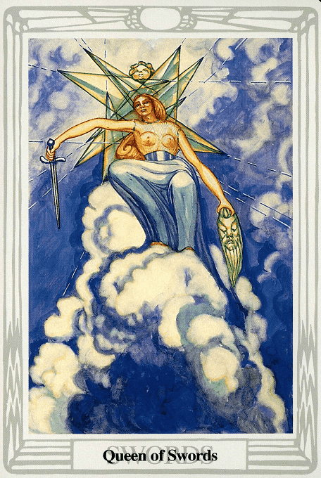 The Queen of Swords — Thoth version