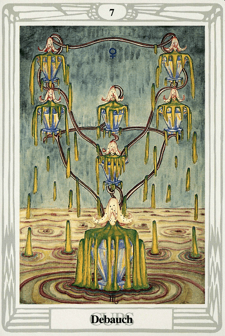 The Seven of Cups — Thoth version