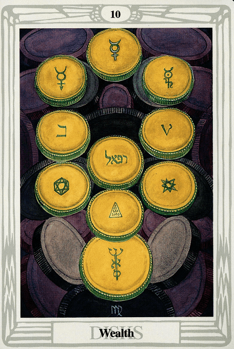 The Ten of Pentacles — Thoth version