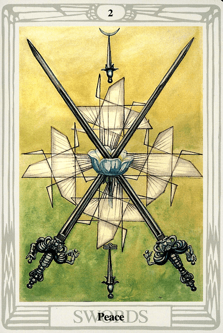 The Two of Swords — Thoth version